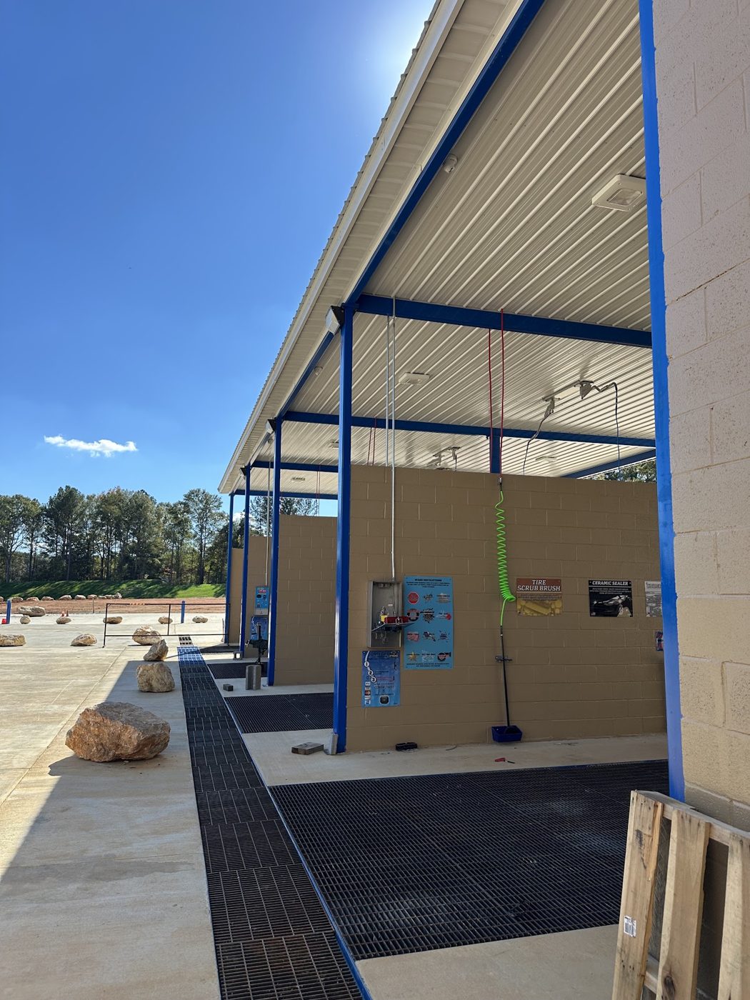 Wash bays